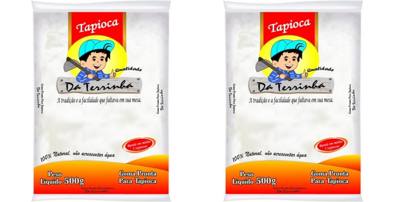 Da Terrinha Tapioca Flour 17.6oz | Goma Pronta para Tapioca 500g (PACK OF 02)
