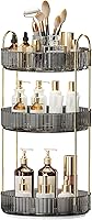 Vista 11 de Organizador de maquillaje giratorio de 360°, almacenamiento de maquillaje de gran capacidad, organizador de perfumes de 3 niveles, organizador
