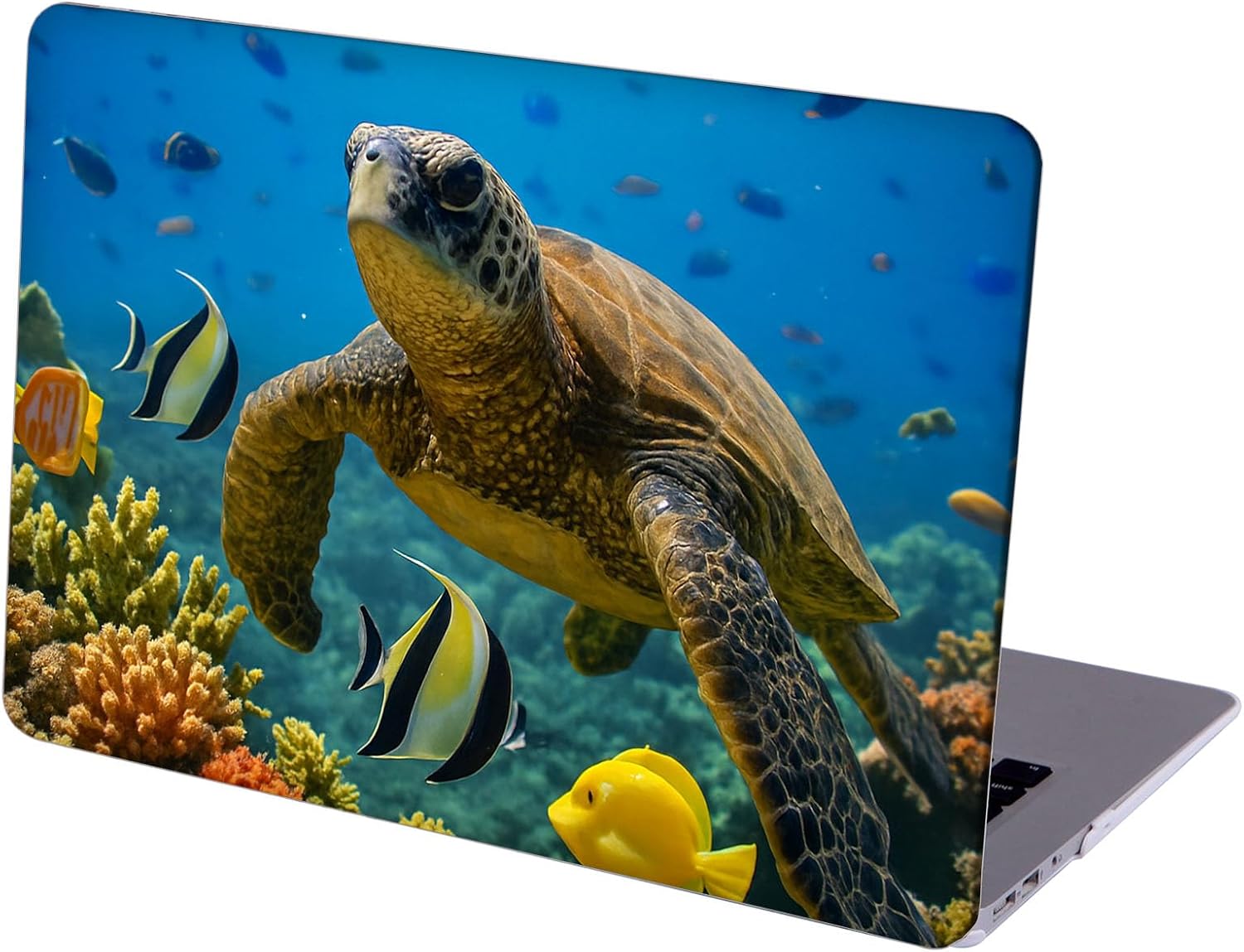 Compatible with MacBook Neo 13-inch, Hard Shell Case with Keyboard Cover and Screen Protector (A3404 A18 Pro chip, 2026 Release) - Sea Turtles MC25282