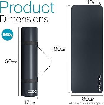 Core Balance NBR Pilates Mat, 10mm