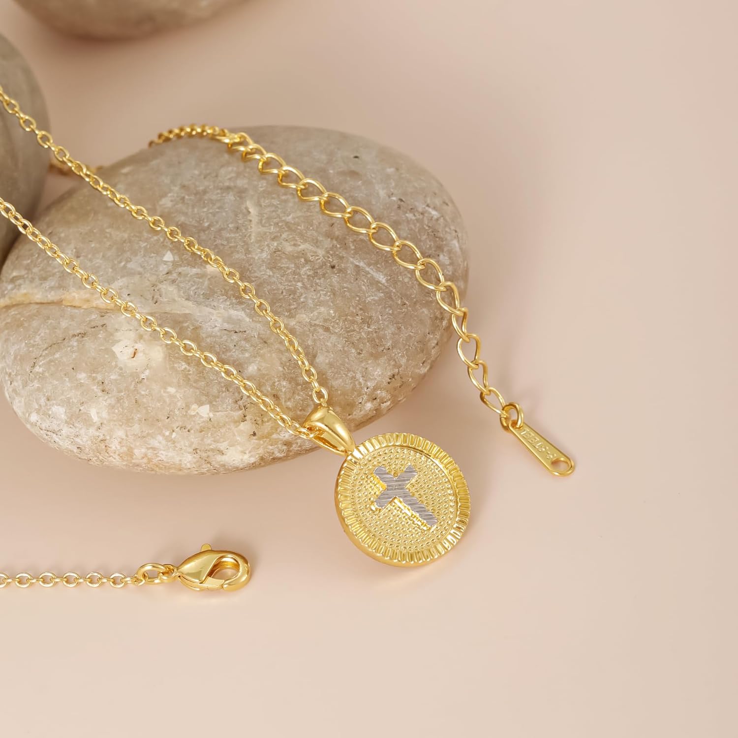 Qitian Small Cross Necklace for Women, 14K Gold Plated Cross Pendant Necklaces for Valentines Day | Birthday | First Communion | Christmas Gift | Easter Gifts - Image 6