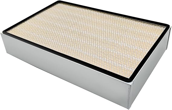 1037209AM Panel Filter Element Fits for Tennant 6100 Sub-Compact Ride-On Floor Sweeper (4VDW8), Replaces 1037209 83418 375210; 21 x 13.3 x 4.2 Inch, w/o Electrostatic Strap