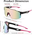 FEISEDY Lunettes de soleil Sport Hommes Femmes Cyclisme Lunettes de sport miroirs pour MTB Road Bike Randonnées en cours UV400 Protection B2388