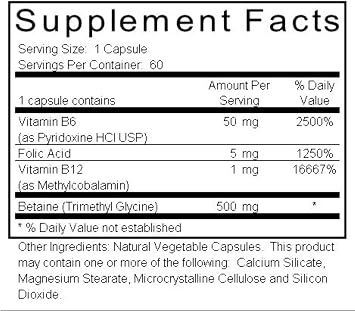 Ortho Molecular Products Cardio B, 60 Count