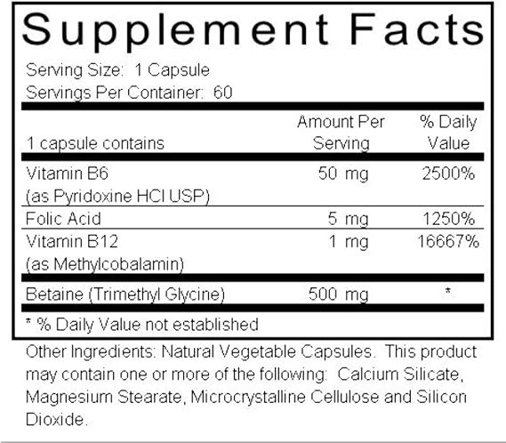 Ortho Molecular Products Cardio B, 60 Count