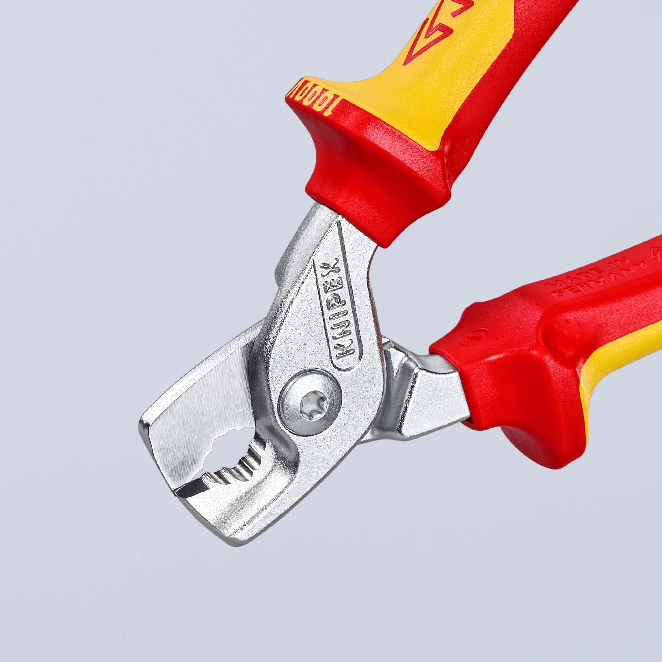 Knipex StepCut Coupe-câbles chromée isolées par gaines bi-matière, certifiées VDE 160 mm, 95 16 160