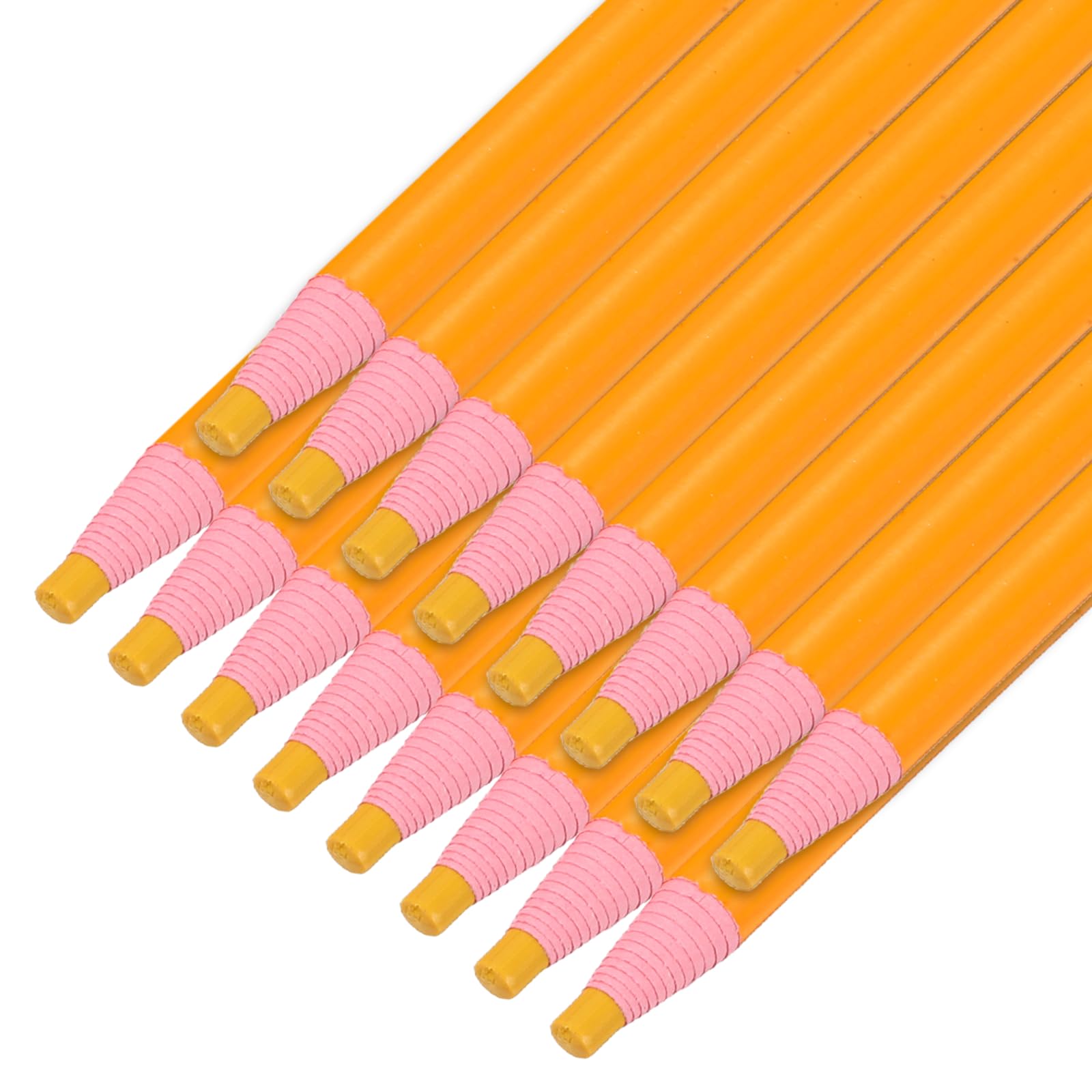 sourcing map 16PCS Peel-Off Grease Pencils, Color China Markers for Glass Metal Plastic Paper, Non-Sharpening Wax Pencils for Coloring Drawing Marking, Yellow