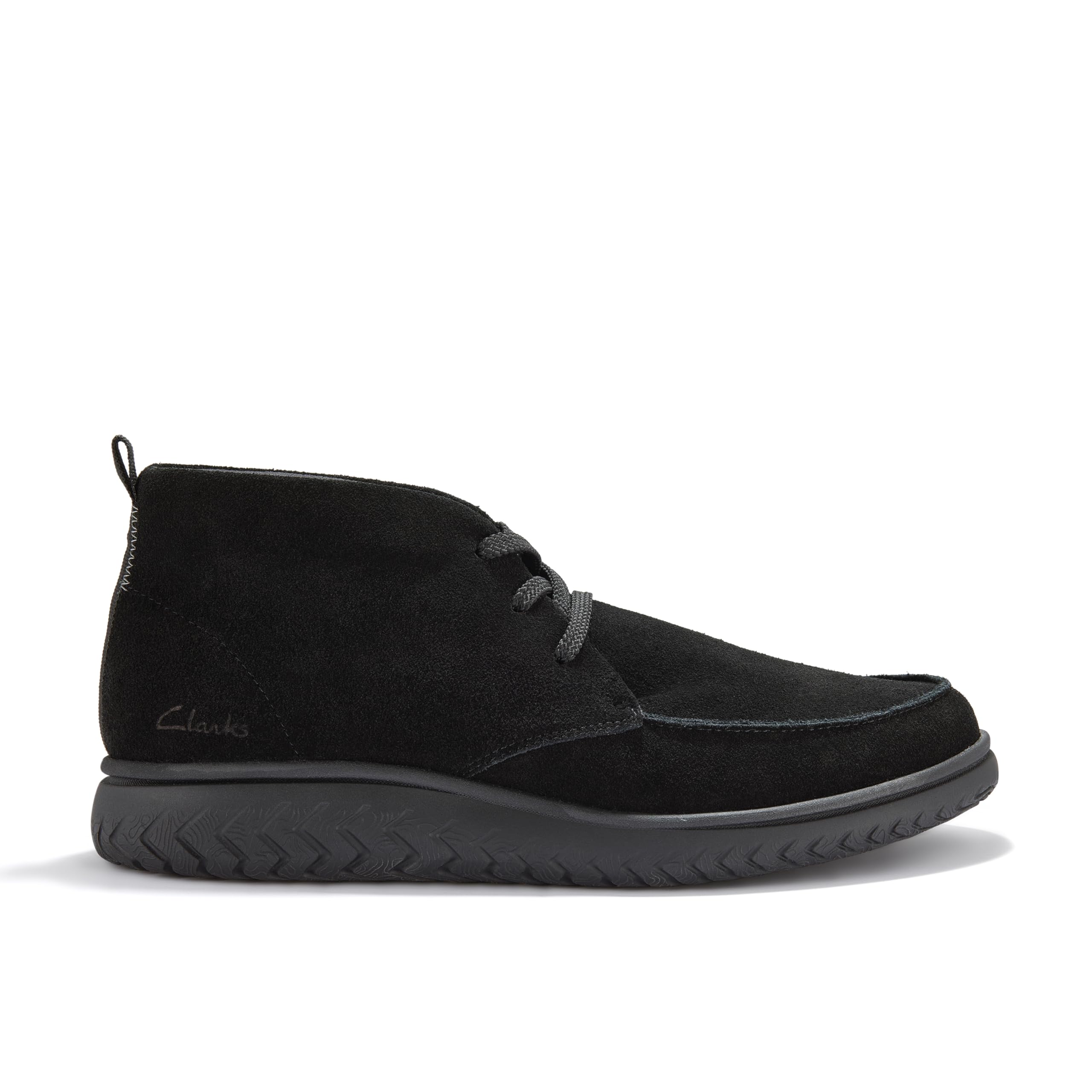 Clarks Premium Men's RelaxLite Moc Chukka Boot, Black SDE, 6.5 UK