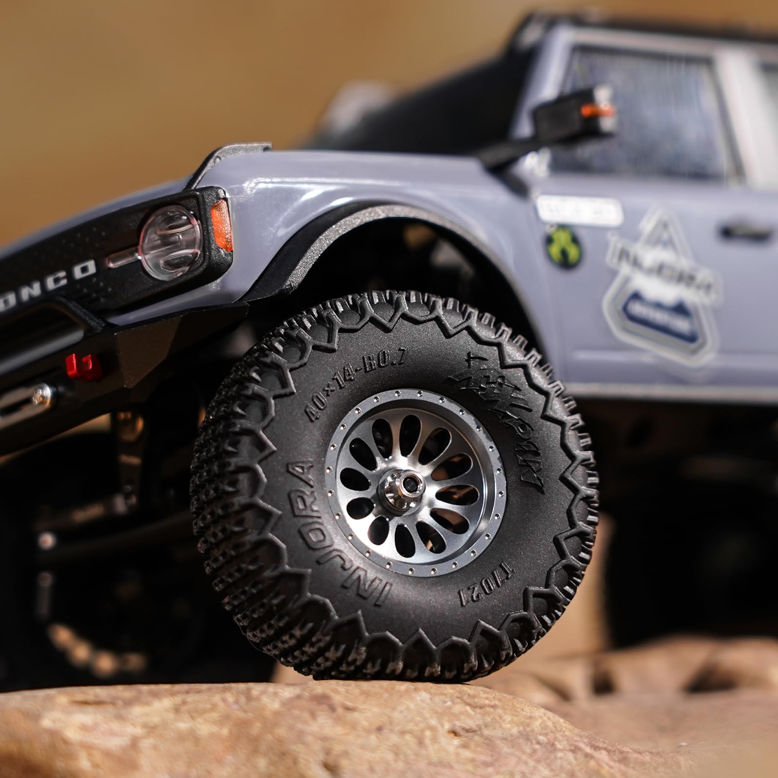 INJORA D19 Ripple Jante Aluminium Beadlock 0,7" D19 pour 1/30 Axial SCX30 (W7005)