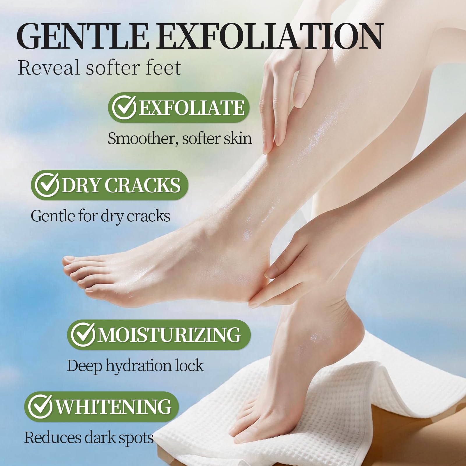 3 Pares Mascarilla Pies Exfoliante y Hidratante, Calcetines Exfoliantes de Pies para Eliminar Durezas y Callos, Peeling Pies Profesional para Pies Suaves, Coco, Lavanda, Aloe Vera - 3