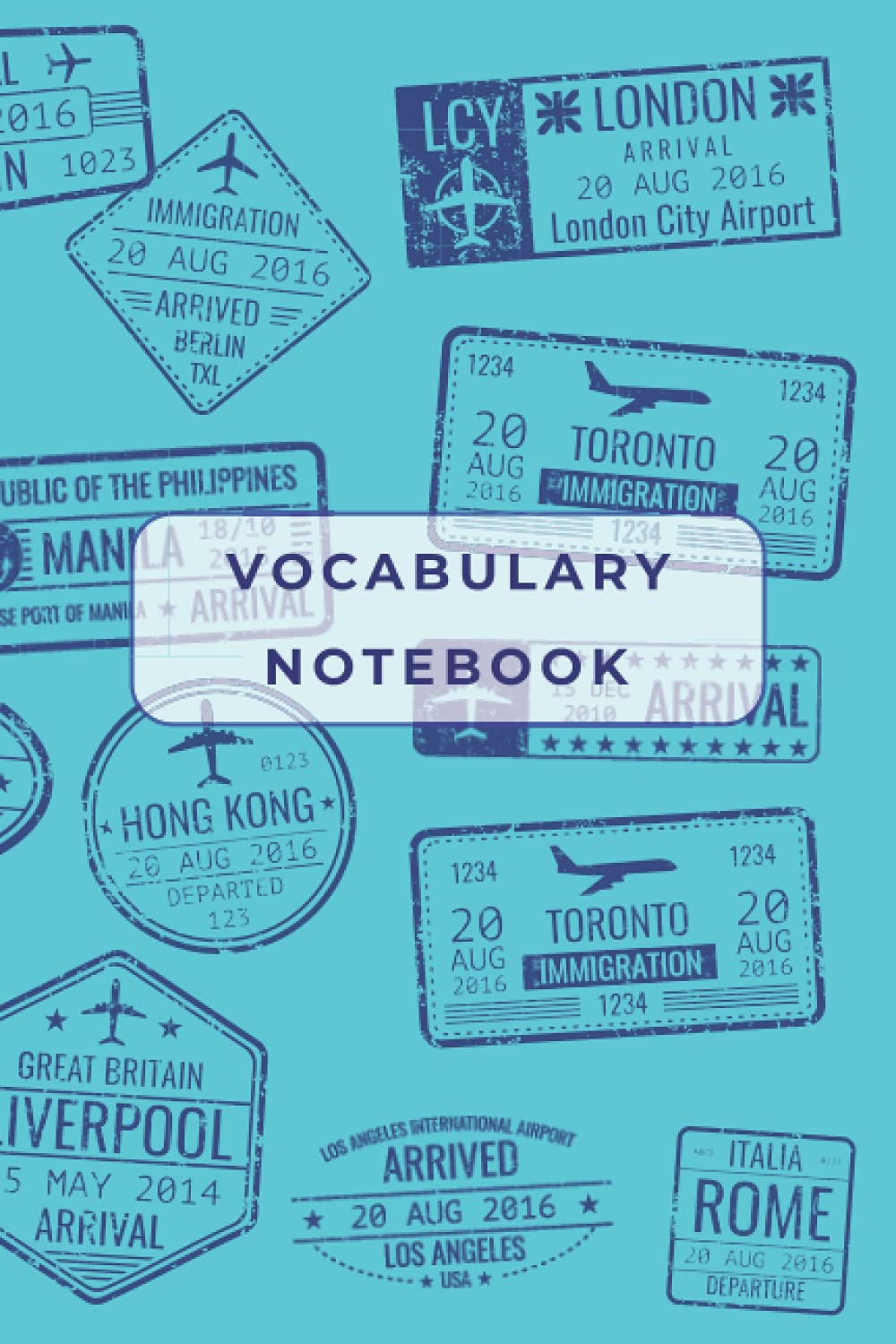 Simple 2 Column Vocabulary Notebook - 100 pages - 6 x 9 inches: Vocabulary Notebook Journal