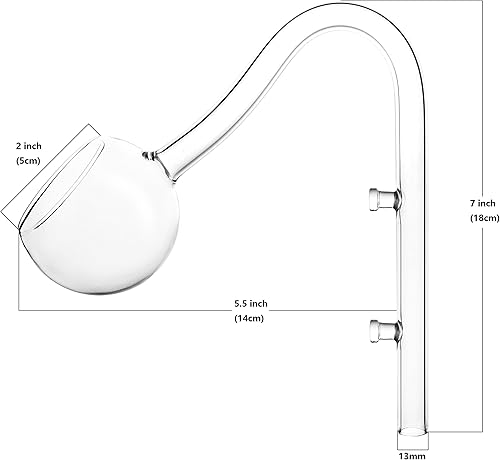 Miniatura 4 de JARDLI 0.512 in Planta Acuario Vidrio Amapola Tubo Salida y Lirio Tubo Entrada para 120.630 in Manguera Filtro