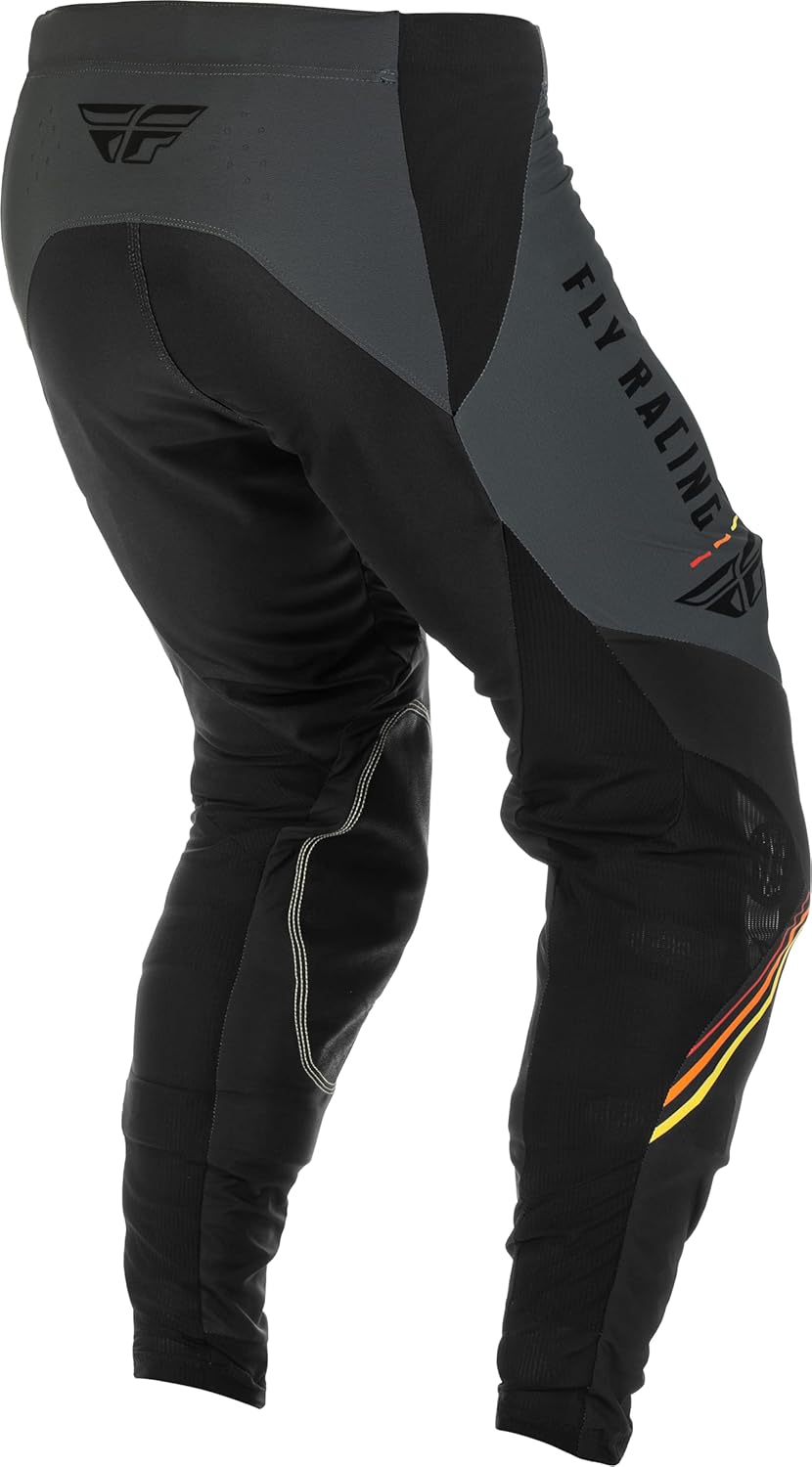 Fly Racing 2022 Adult Lite Pants (Metal/Red/Yellow, 36)