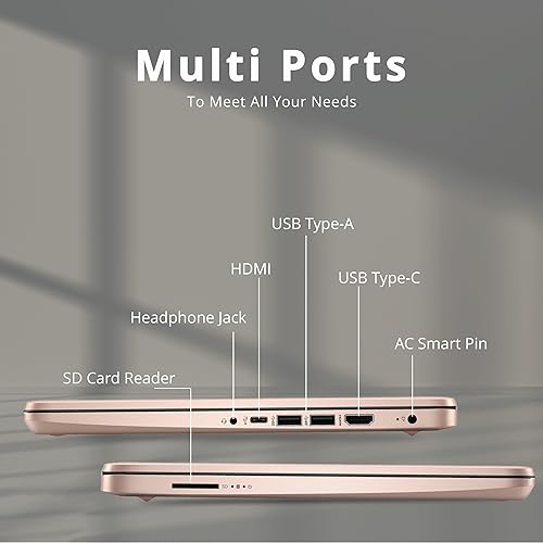 Miniatura 9 de HP 2022 Stream - Laptop BrightView HD de 14 pulgadas, procesador Intel Celeron N4120, 8 GB de RAM, 320 GB de almacenamiento (64 GB eMMC + 256 GB