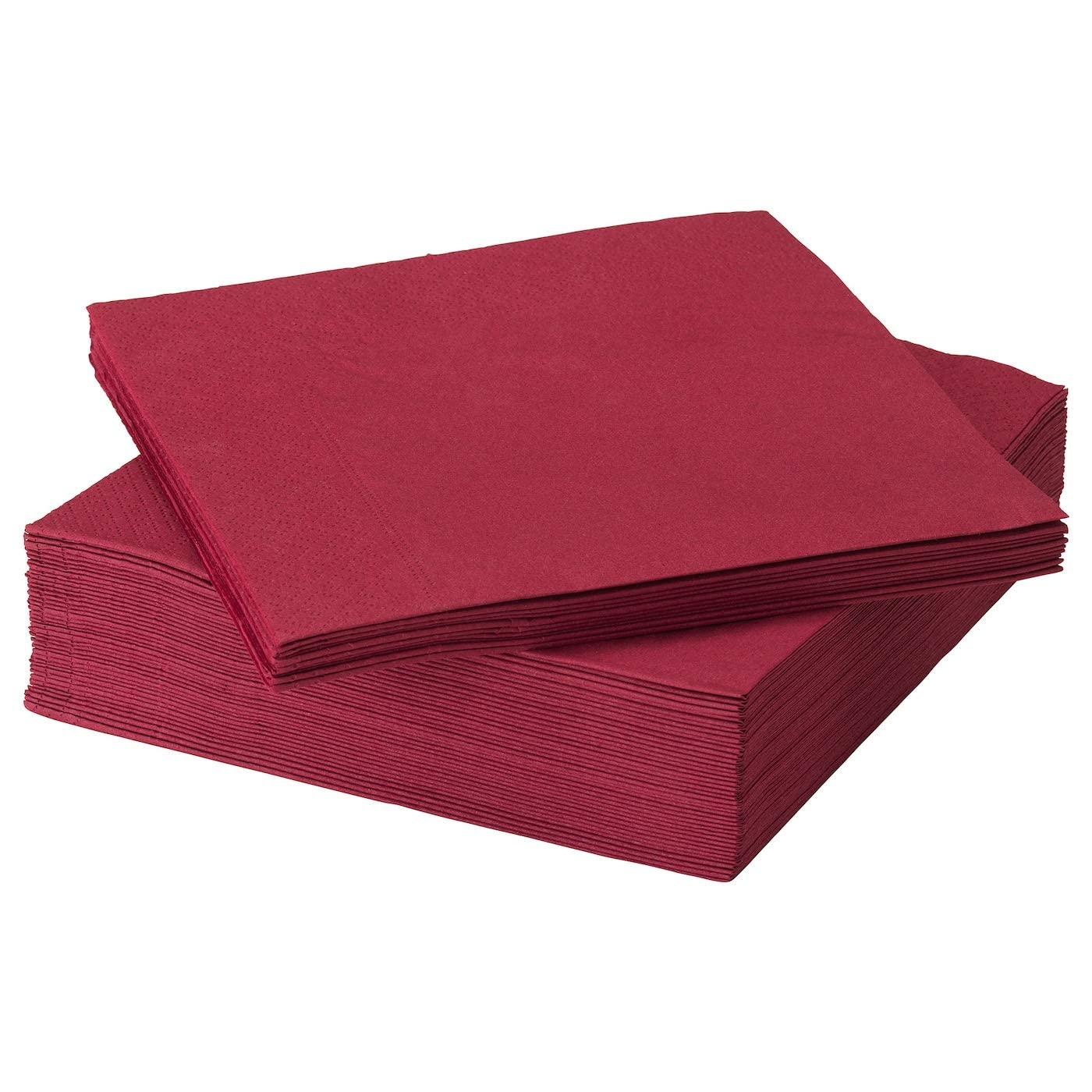Ikea Paper Napkin, Dark Red, 40x40 cm (15 ¾x15 ¾), 50 Pcs Amazon.in