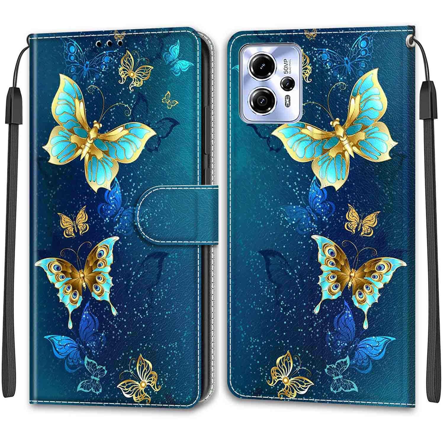 per Motorola Moto G13 4G Custodia Portafoglio con 9 Slot per Carte, PU