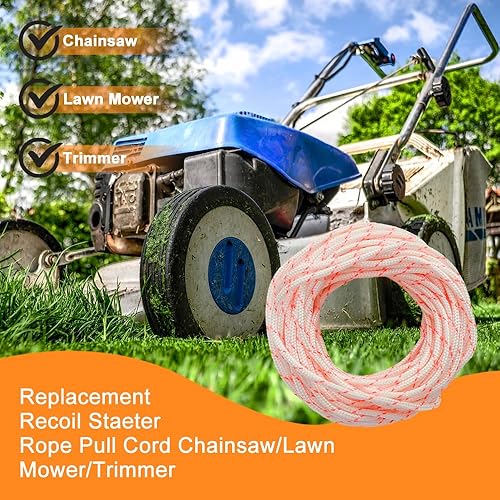Miniatura 3 de Mtanlo Cuerda de arranque de retroceso de 0.118 in, cuerda de tracción de 32.8 ft, cortadora de cepillo, cortadora de césped para motosierra Stihl,