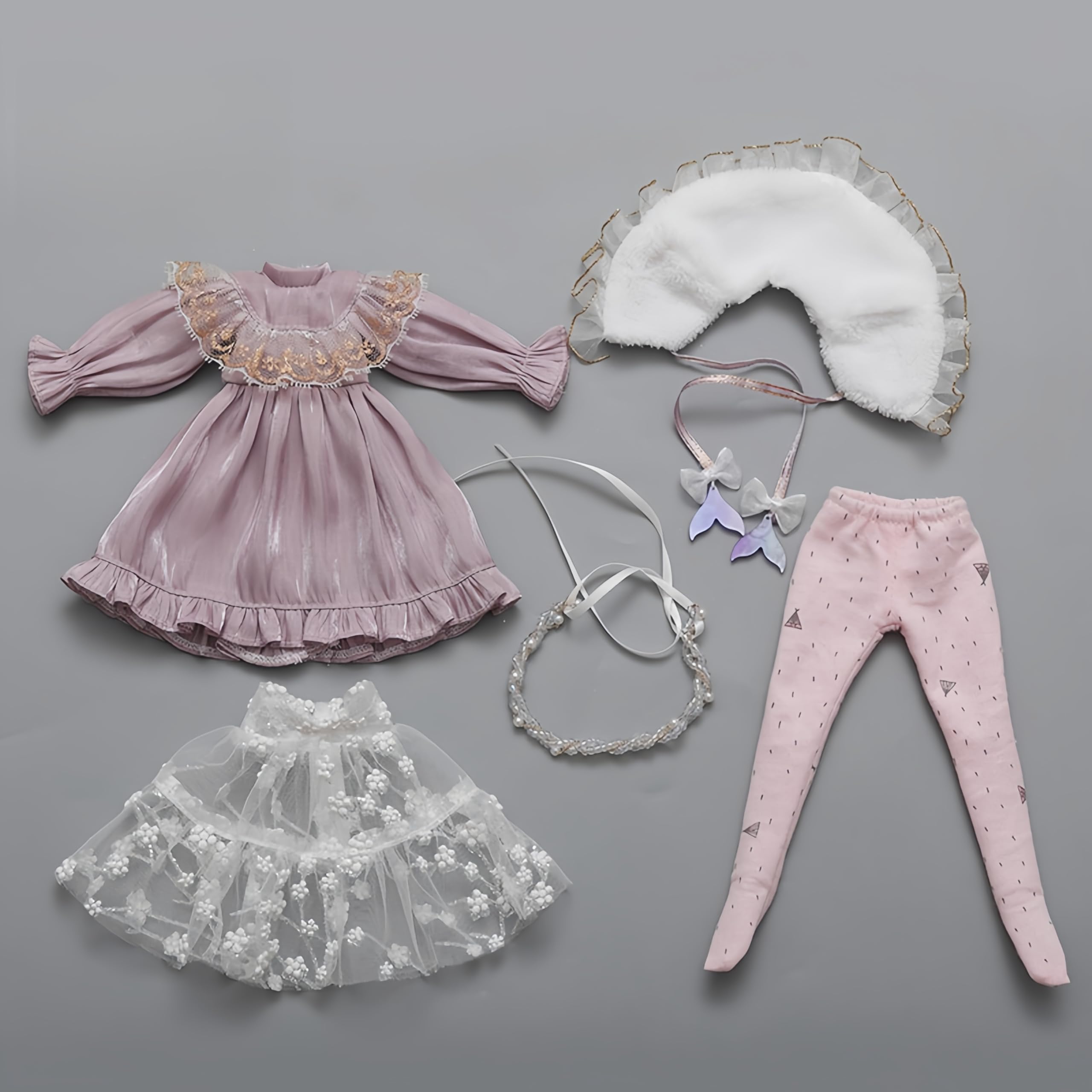 BJD - Ropa de muñeca 1/6 SD para muñecas, accesorios de ropa de muñeca articulada con rótula, muchos estilos hechos a mano (S)