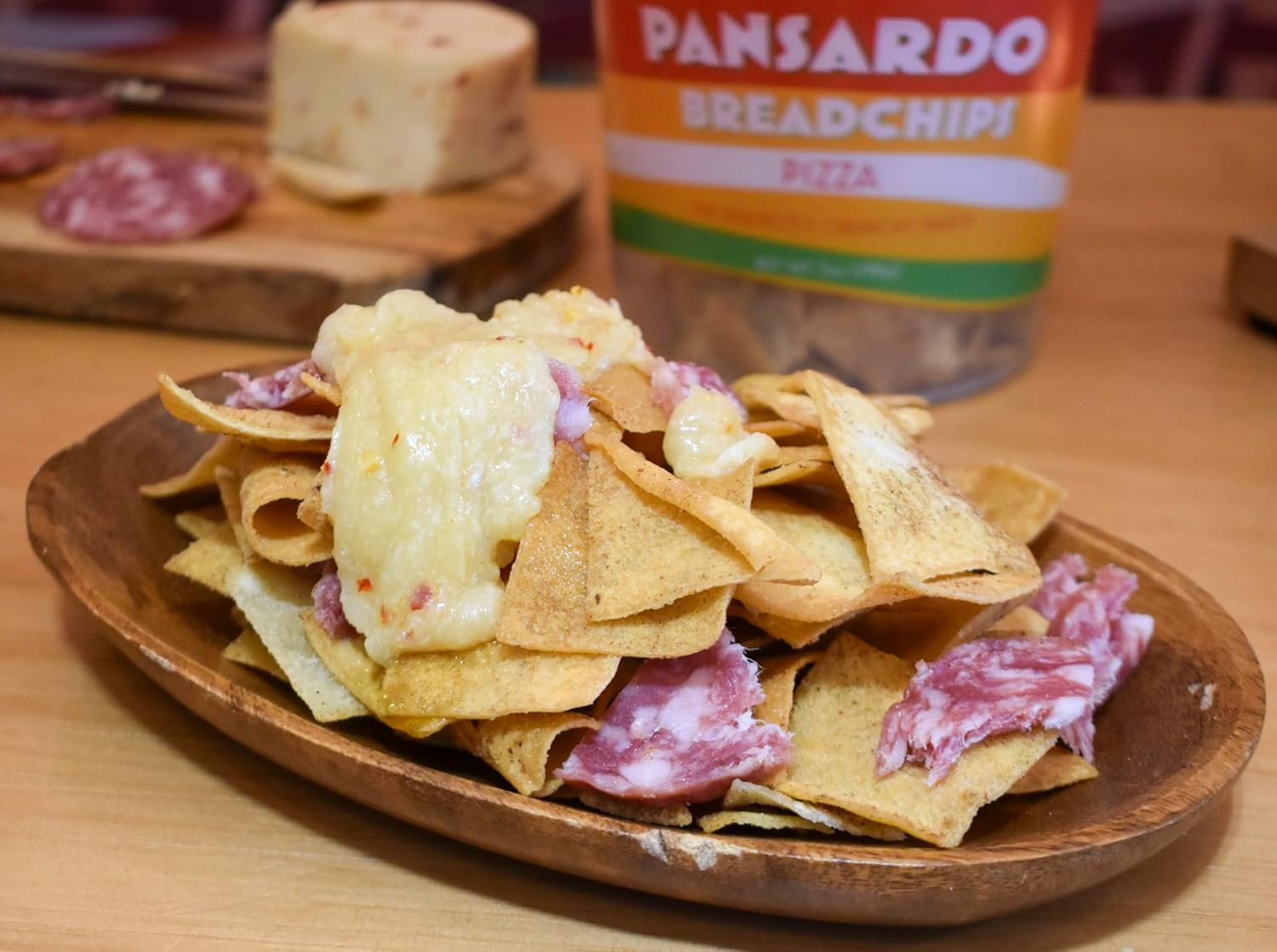 PANSARDO BREADCHIPS Traditional Sardinian Savory Bread Chips - Original Flavor - Four Pack