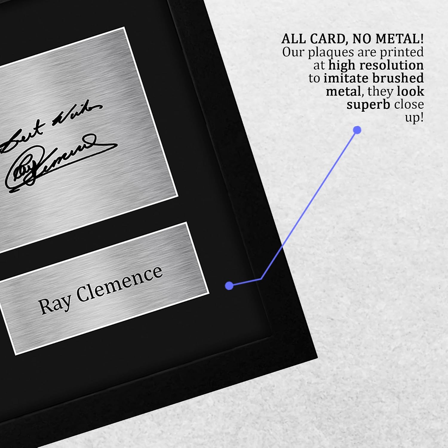 HWC Trading Ray Clemence Liverpool Gifts Printed Signed Autograph Picture for Soccer Fans and Supporters - US Letter Framed (ID-008754)
