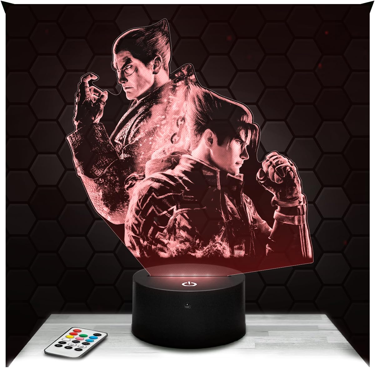 Lampephoto.fr - Tek 3D Lamp, Night Light 3D LED Illusion Lamp, Boy's Room Decoration Gaming Gamer Video Games, Gift idea for Boys, Night Light for Children's Bedroom, Gifts Merchandising