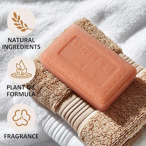 Miniatura 4 de Bee & Flower Barra de jabón de sándalo, jabón hidratante de baño, barras de jabón que nutre tu piel, 4.4 onzas (paquete de 4)