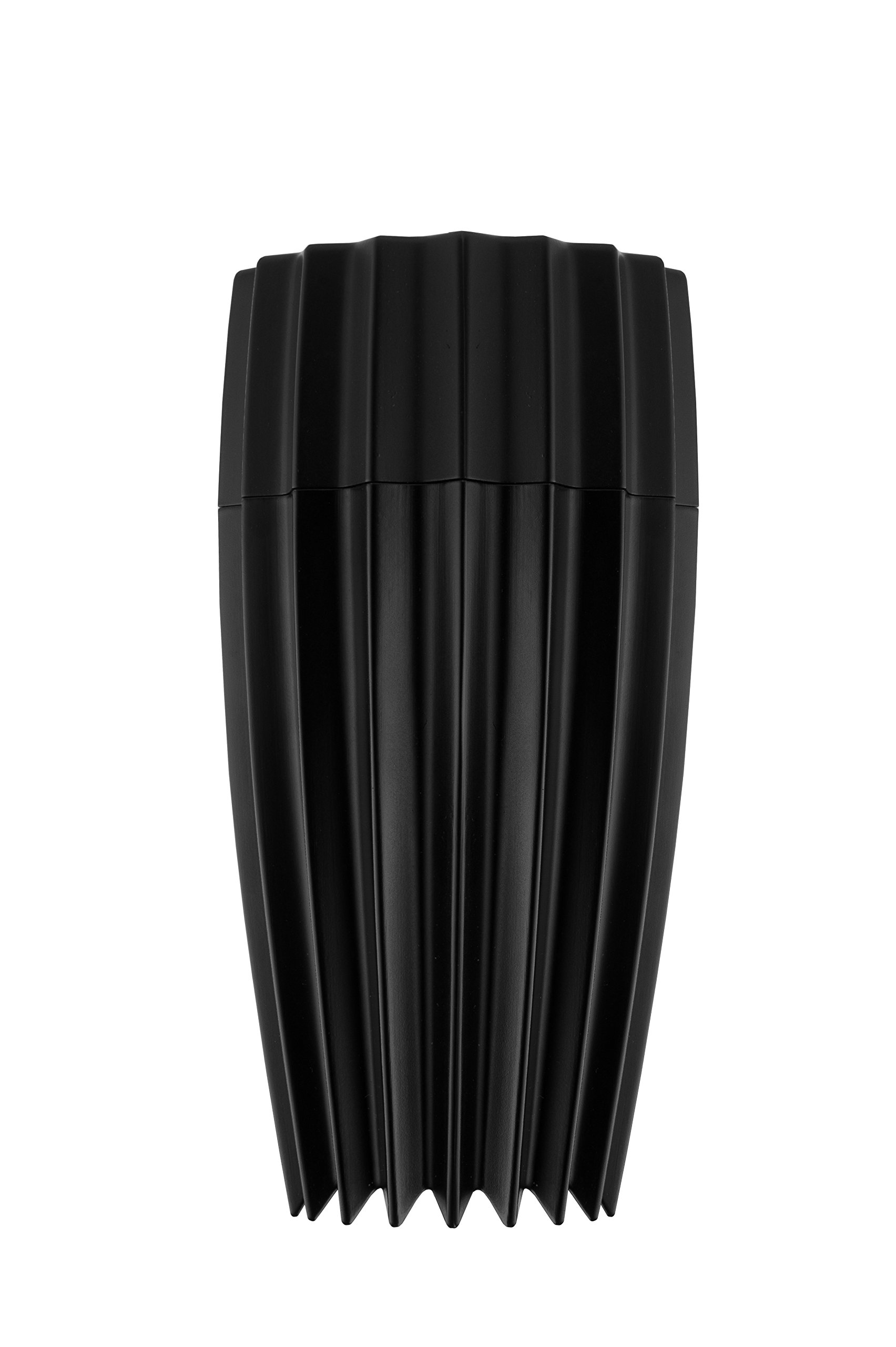 Alessi Grind WAL03 B Macinasale di Design in Fusione d'Alluminio, Nero