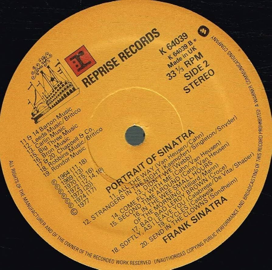 Frank Sinatra Portrait of Sinatra UK(英)盤 Frank Sinatra Portrait of Sinatra UK(英)盤 Frank Sinatra