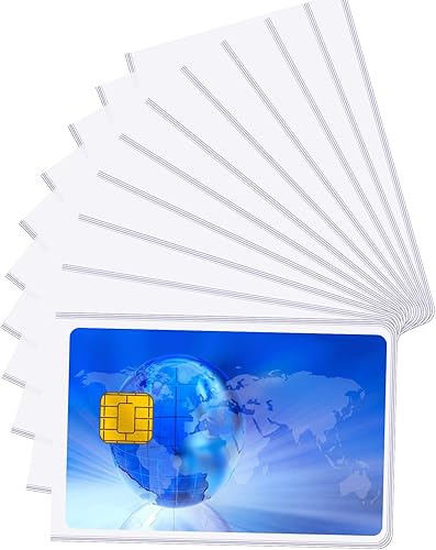 Zonon Paquete de 48 fundas protectoras para tarjetas de seguridad social de 24 mil, soporte de plástico impermeable de PVC transparente, fundas