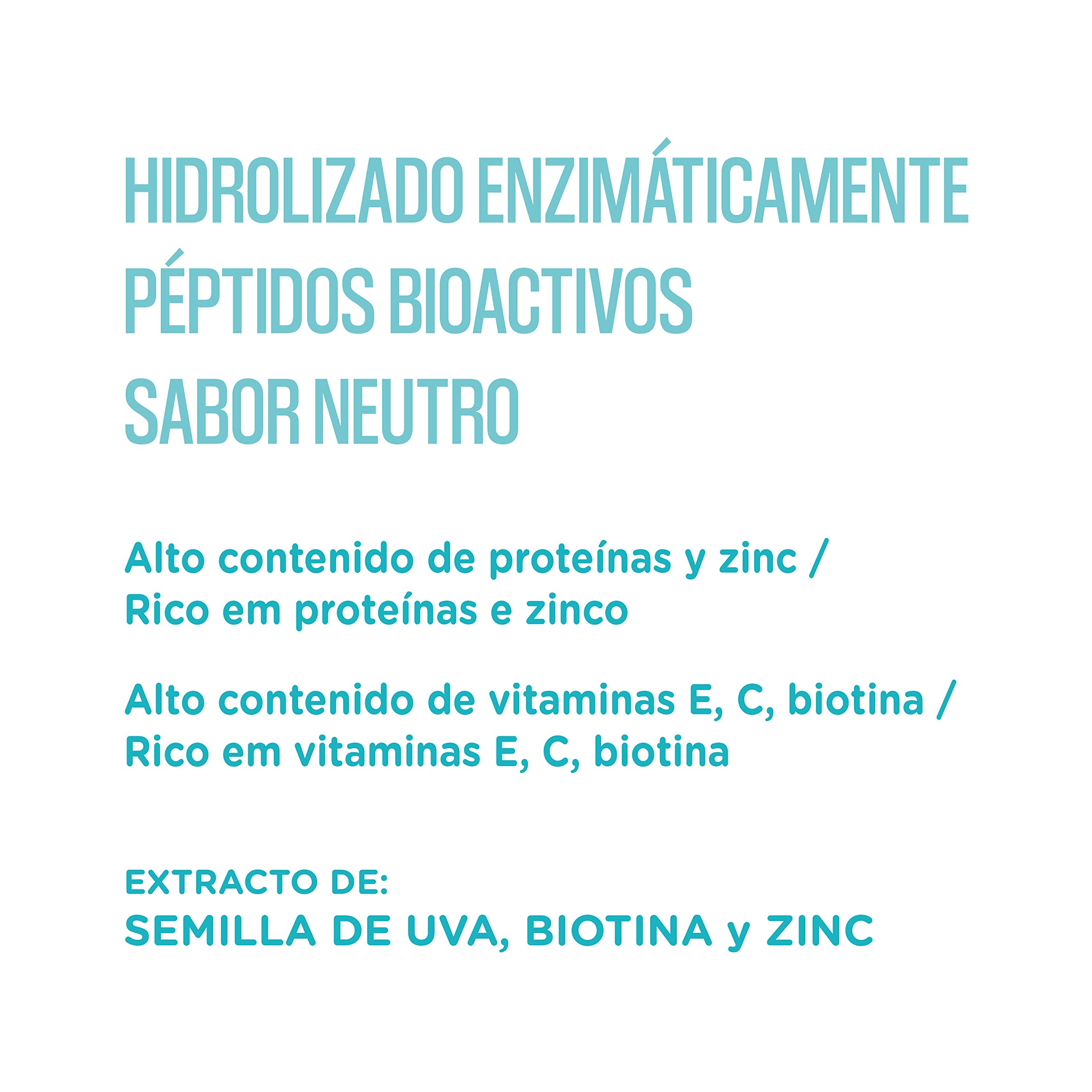 FORTICOLL Colágeno Bioactivo, Complemento Alimenticio, Sin Gluten, Sin Lactosa, Piel y Cabello Regenerador de Tejidos, 270 Gramos, Pack 6 Unidades