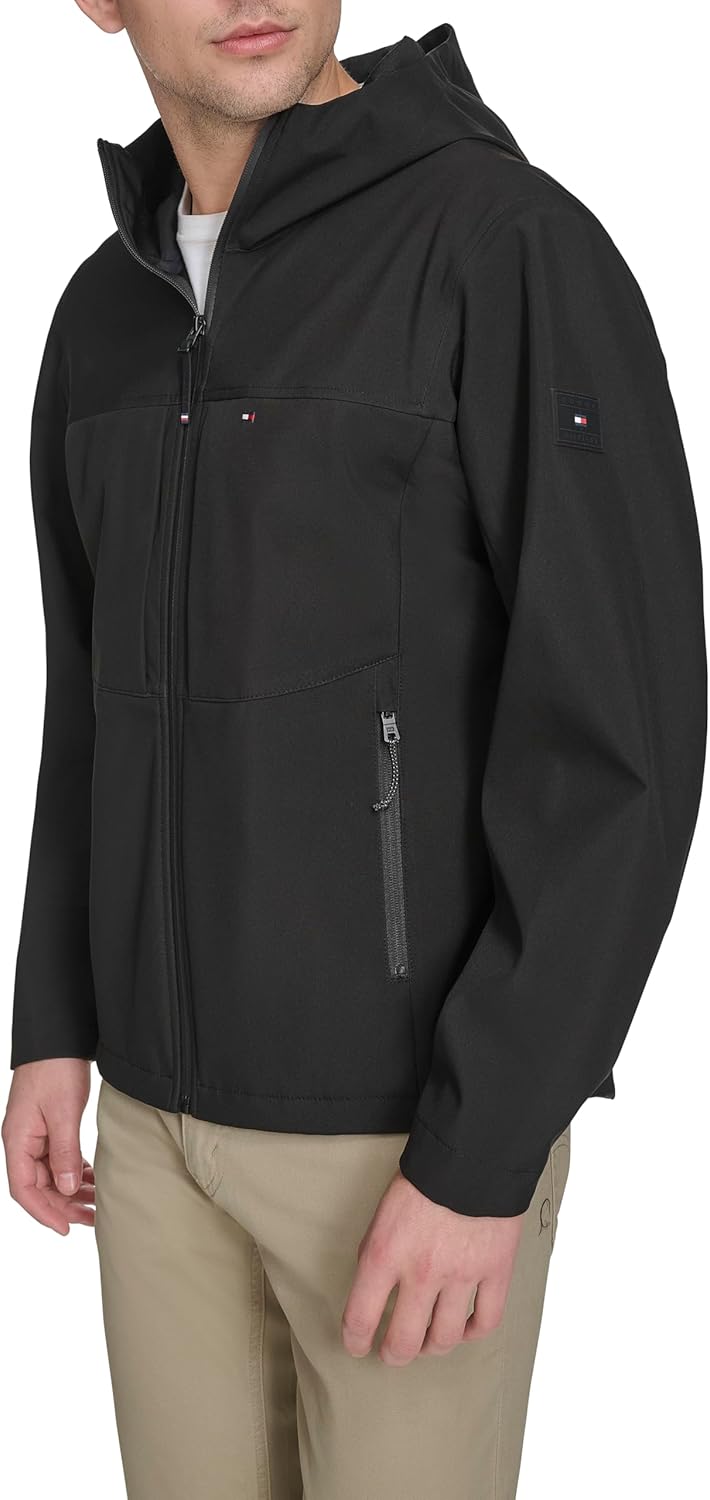 Tommy Hilfiger Men's Softshell Rain Hoody - Image 3
