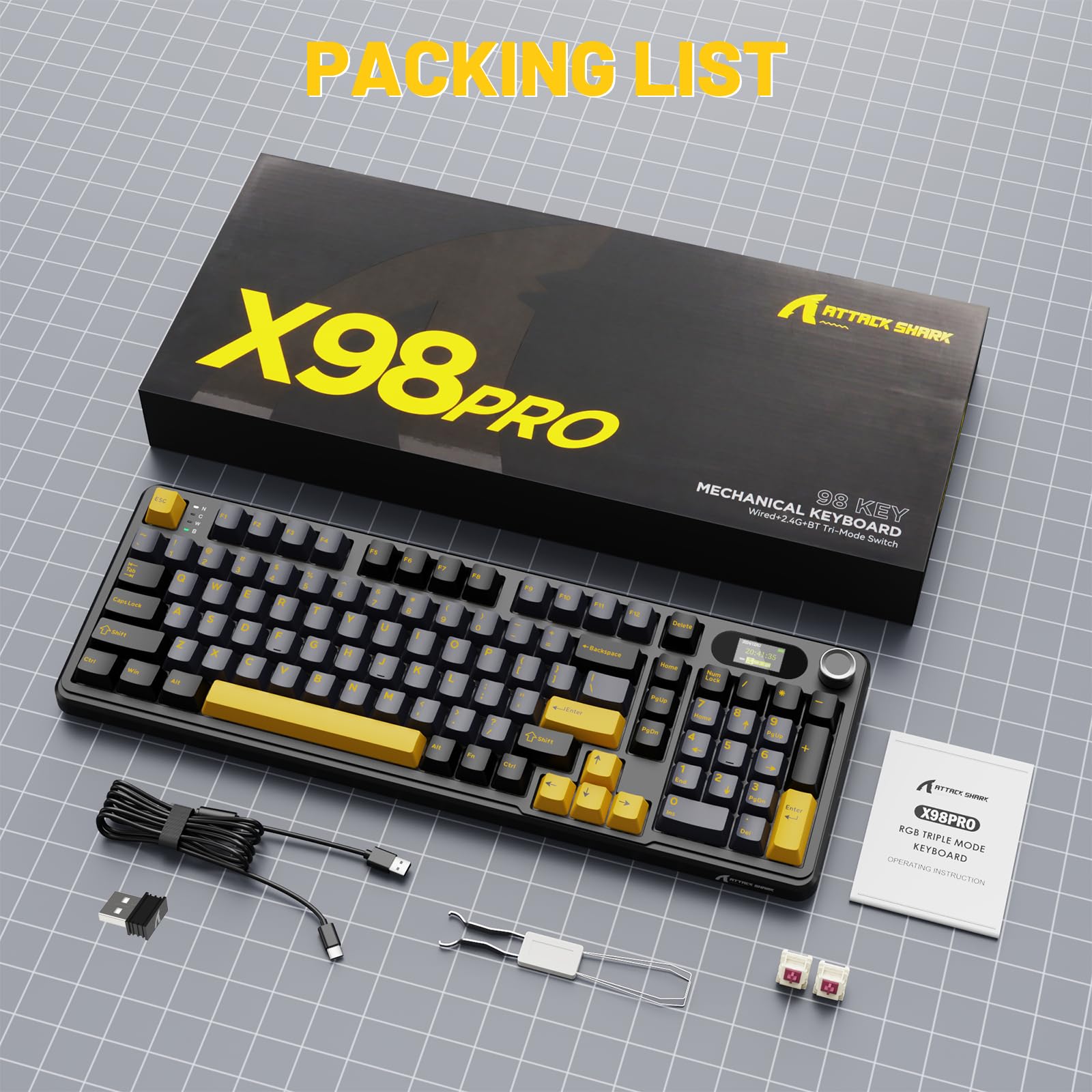 X98 Gaming Keyboard Star Black