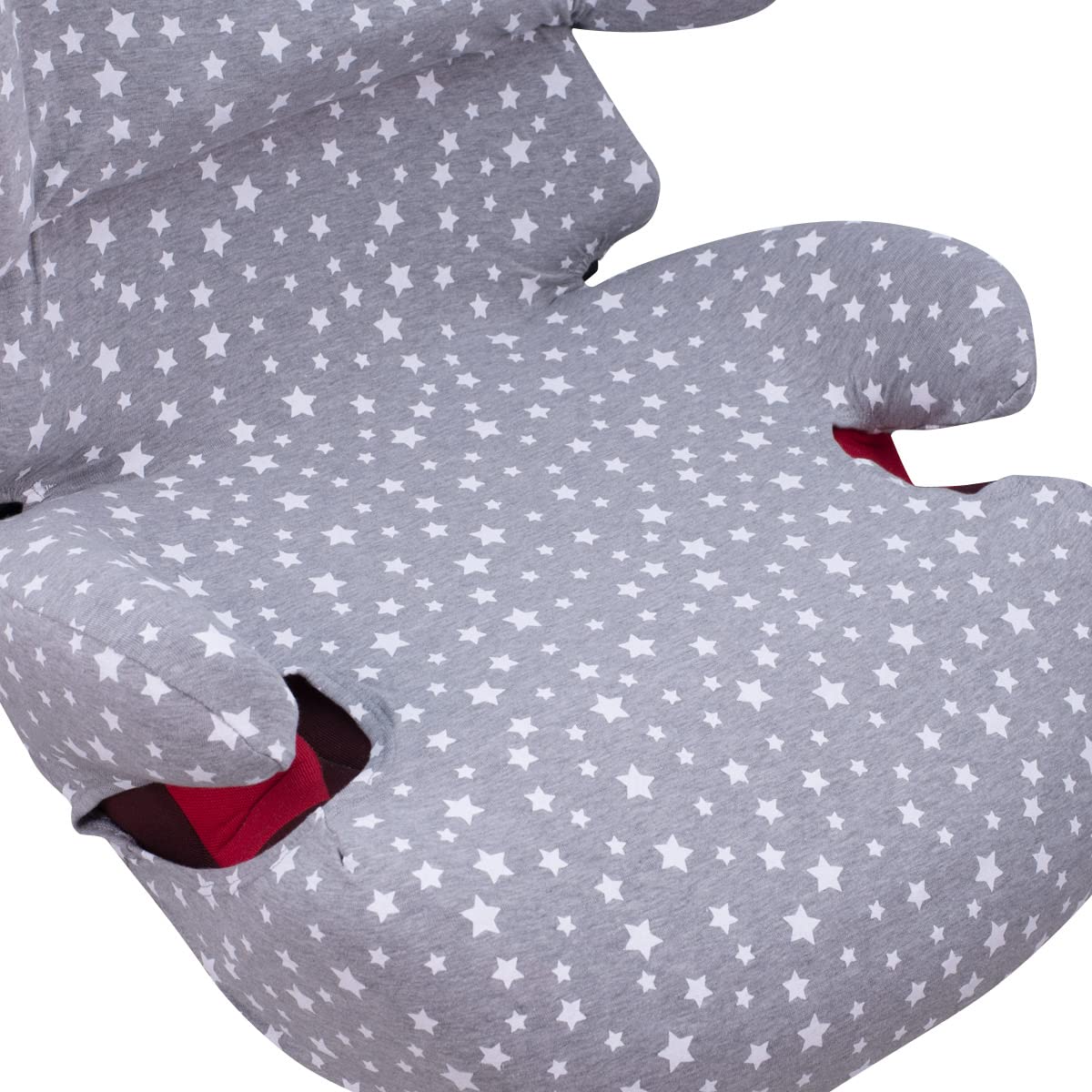JYOKO Kids Funda de Algodón para Silla de Coche de Niños Compatible con Cybex Solution Fix, 2 Fix (White Star)