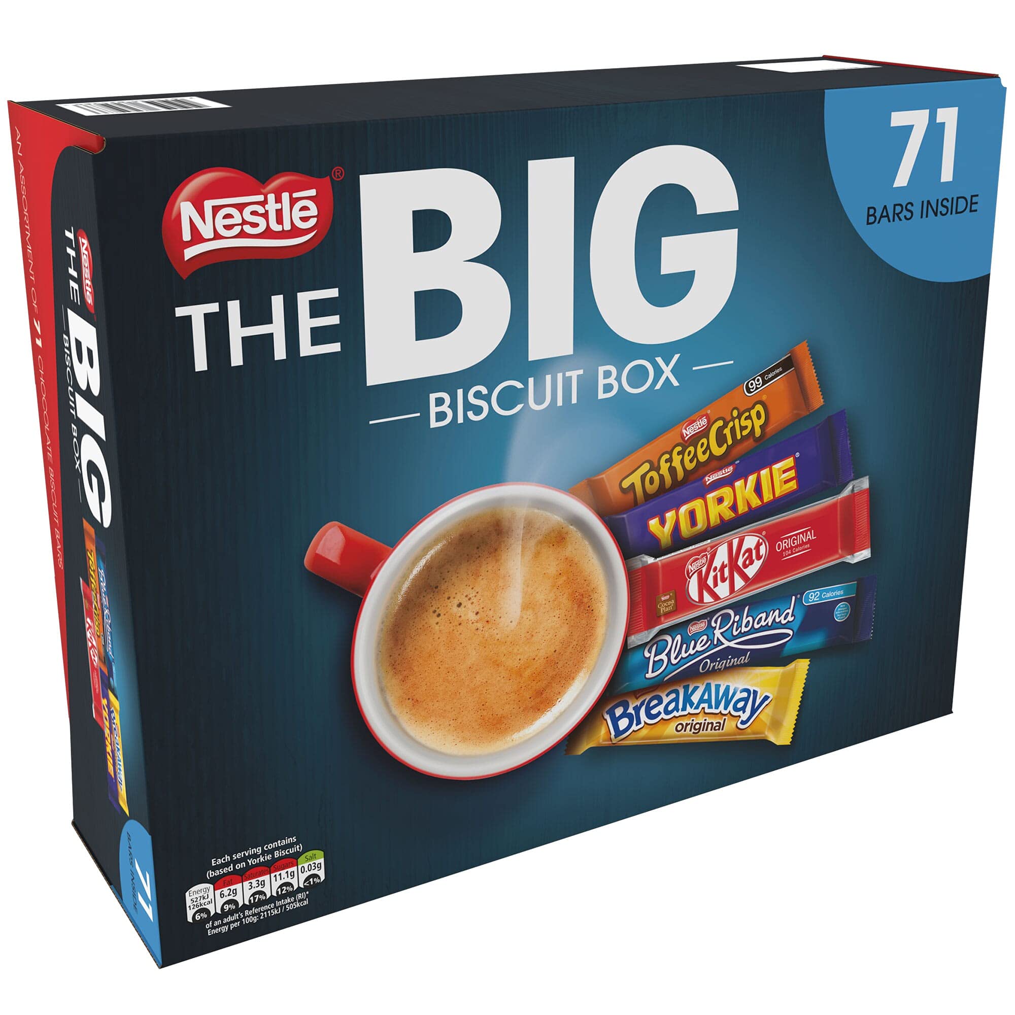 Nestle Big Biscuit Box (Includes: Breakaway, KitKat, Toffee Crisp, Yorkie, Blue Riband)