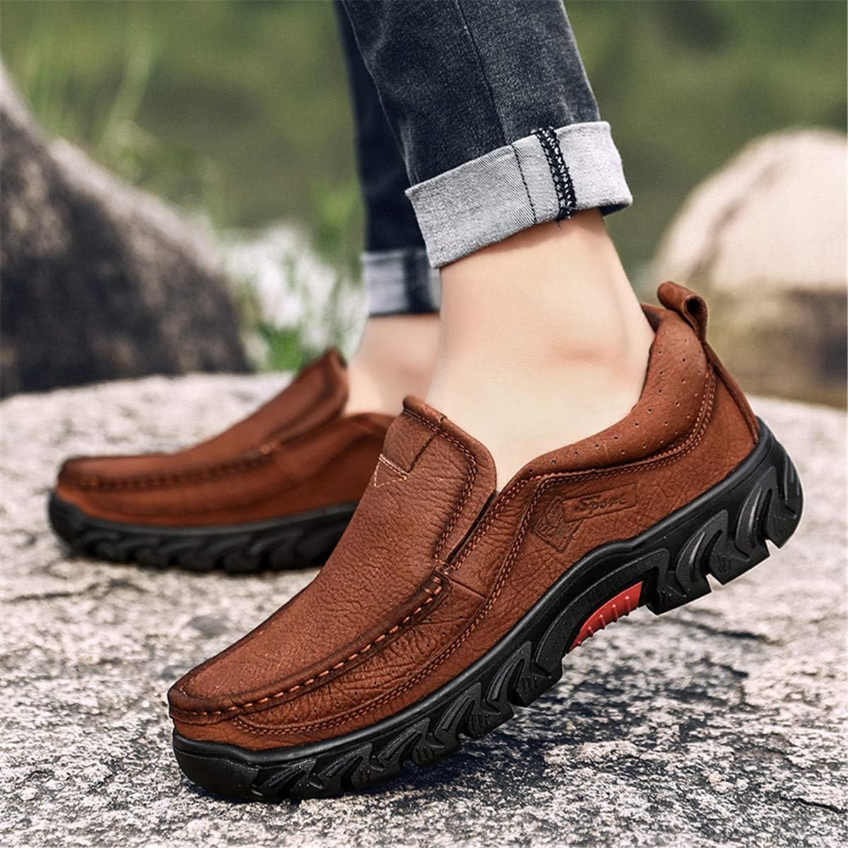 ChicWind Men's Climbing Hiking Sneakers Slip On Backpacking Mountaineering Approach Shoes