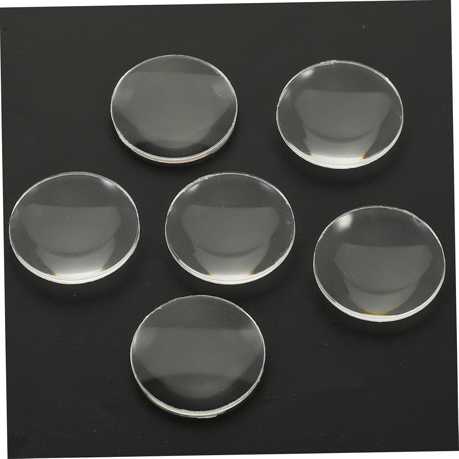 60pcs 1 Inch Acrylic Biconvex Lens Set for Science Teaching
