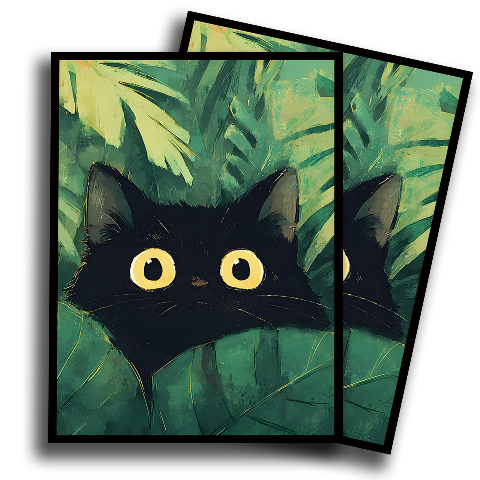 Fantasy - Fundas protectoras para cartas coleccionables MTG, 100 fundas protectoras mate para tarjetas TCG, fundas protectoras antideslizantes barajadas para tarjetas de tamaño estándar (hoja)