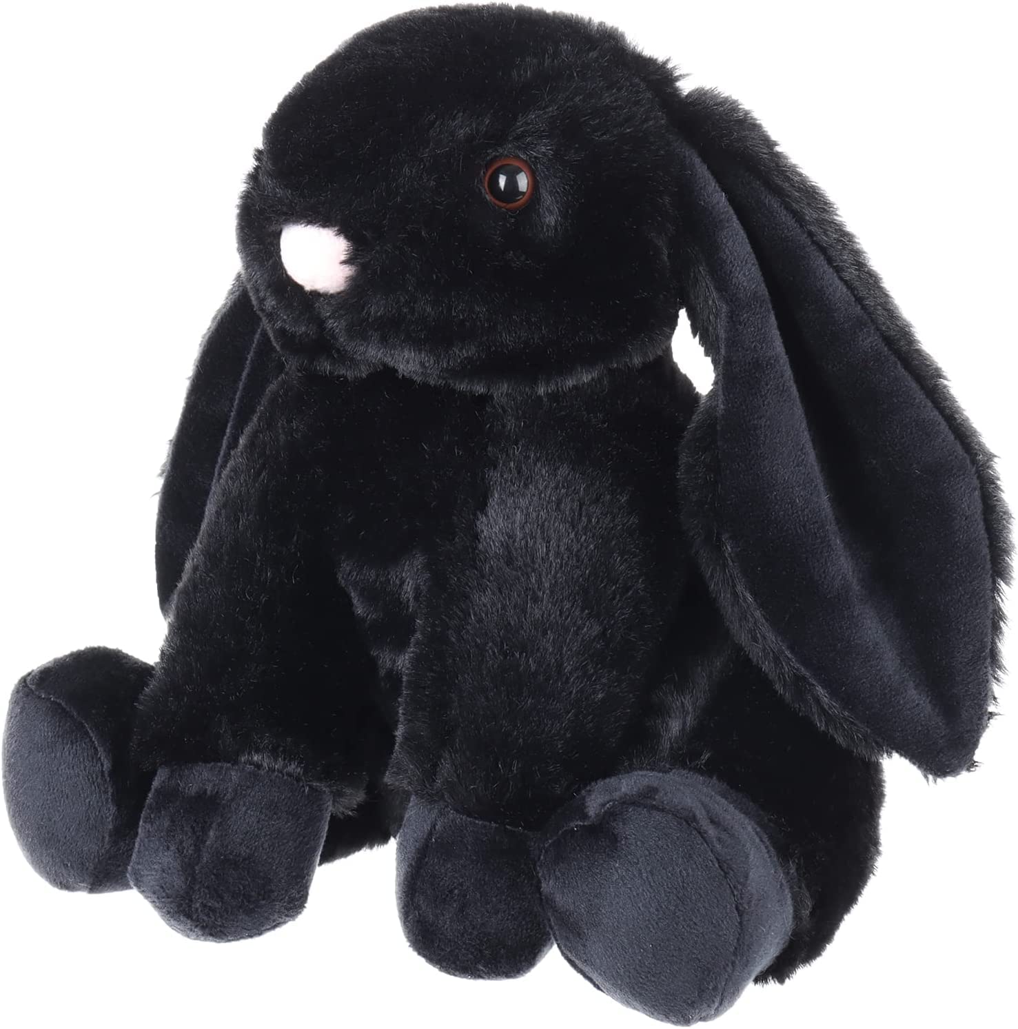 Apricot Lamb Toys Plush Black Bunny Rabbit Stuffed Animal with Fluffy Soft Ears (Black Bunny, 8 Inches), Small - Image 4