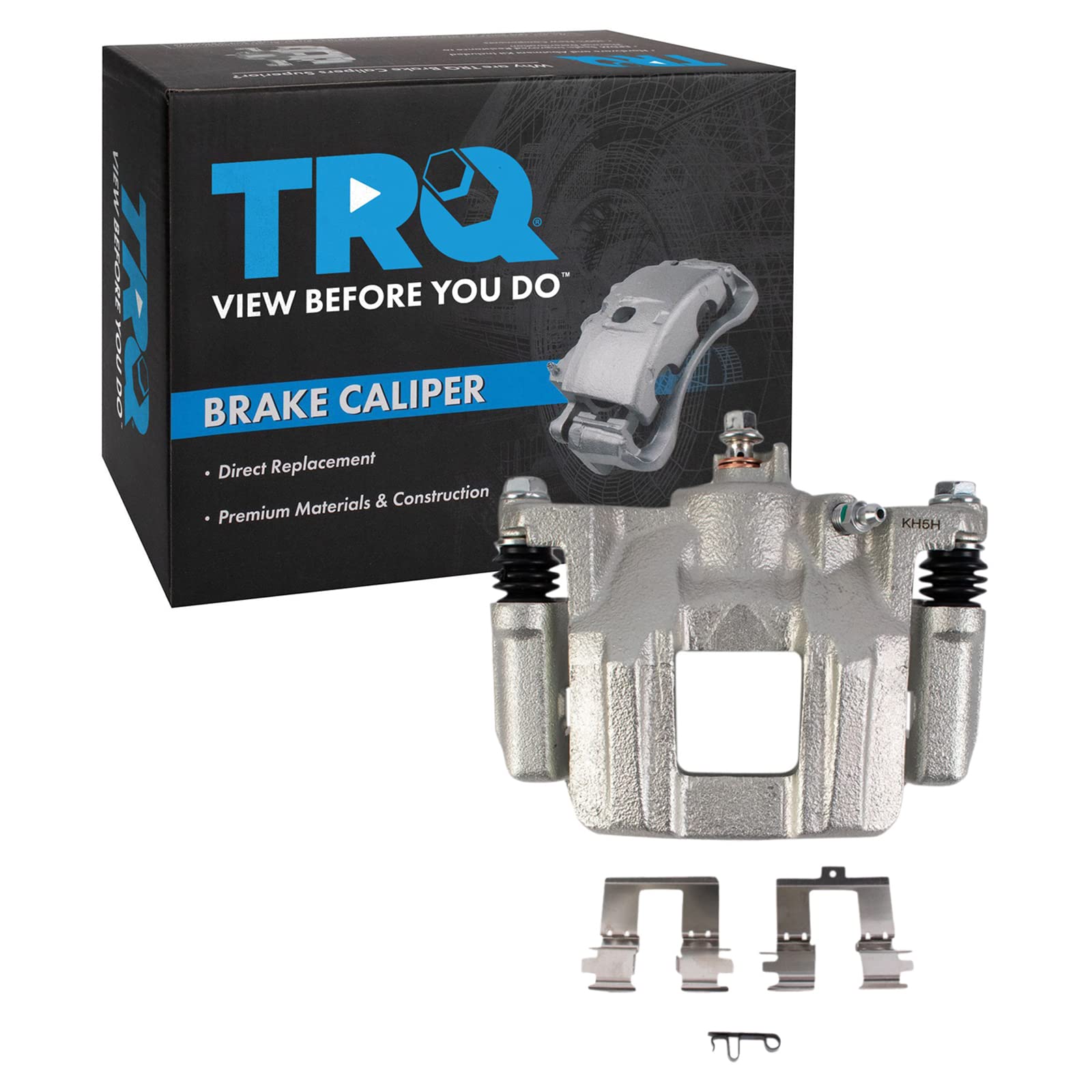TRQ Rear Right Brake Caliper w/Bracket Passenger Side