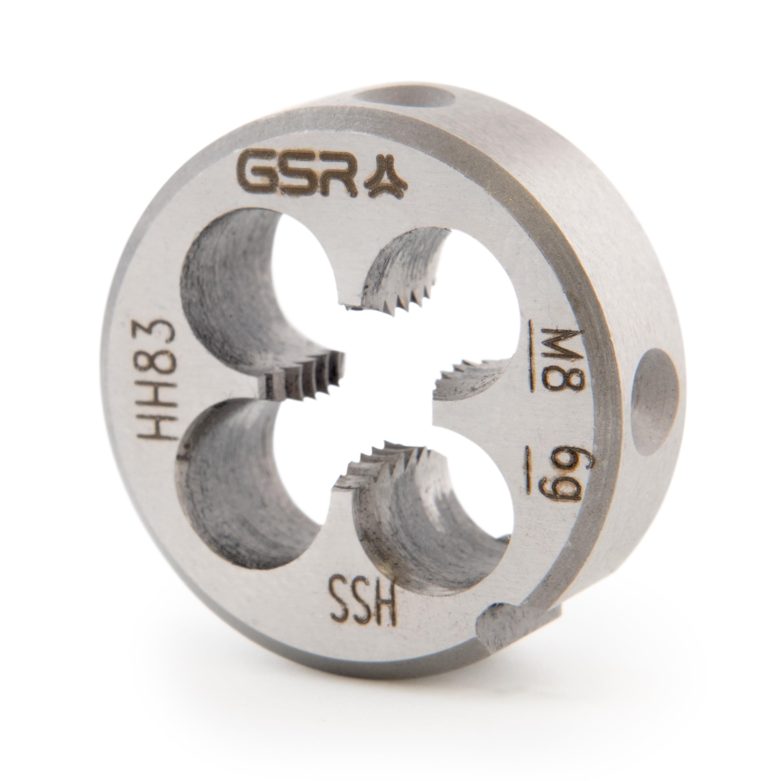 GSR Filiera professionale | Filiera filettata per filettatura esterna | HSS M Form B | Per artigianato, industria e fai da te | Metrico | M8