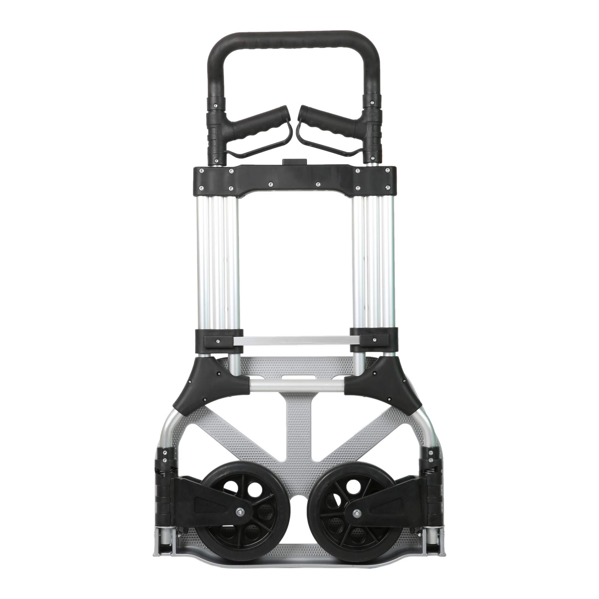 STIER Diable Premium en aluminium pliable 200 kg, 11 kg, réglage en hauteur, chariot de transport, diable de travail