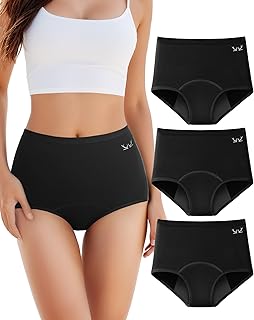 Sponsored Ad - Benirap Period Underwear for Women Heavy Flow Leakproof High Waisted Cotton Panties Postpartum Menstrual Br...