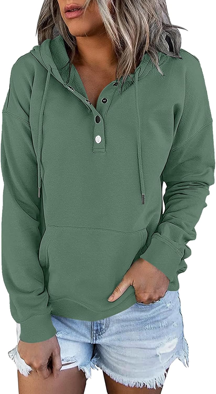 ROSELINLIN Womens Hoodies Sweatshirts with Kangaroo Pockets
