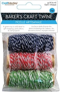 Multicraft Imports Bakers Twine, 33-Feet, Vivid