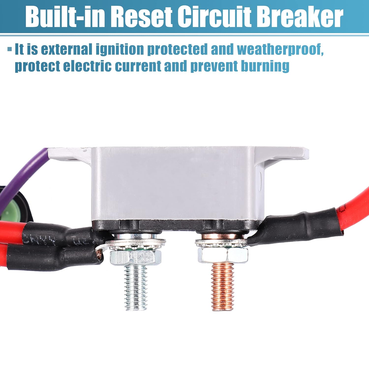 X AUTOHAUX Marine Trim Tilt Unit Jack Plate Board Wire Harness for 7014G PT-130 PT-35 PL-65 with Relay Reset Circuit Breaker Wiring Assembly W/O Switch