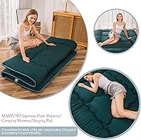 Vista 426 de Colchón futón japonés de piso gris constelación, de piso tatami, portátil, para acampar, para niños, sofá cama plegable enrollable con protector