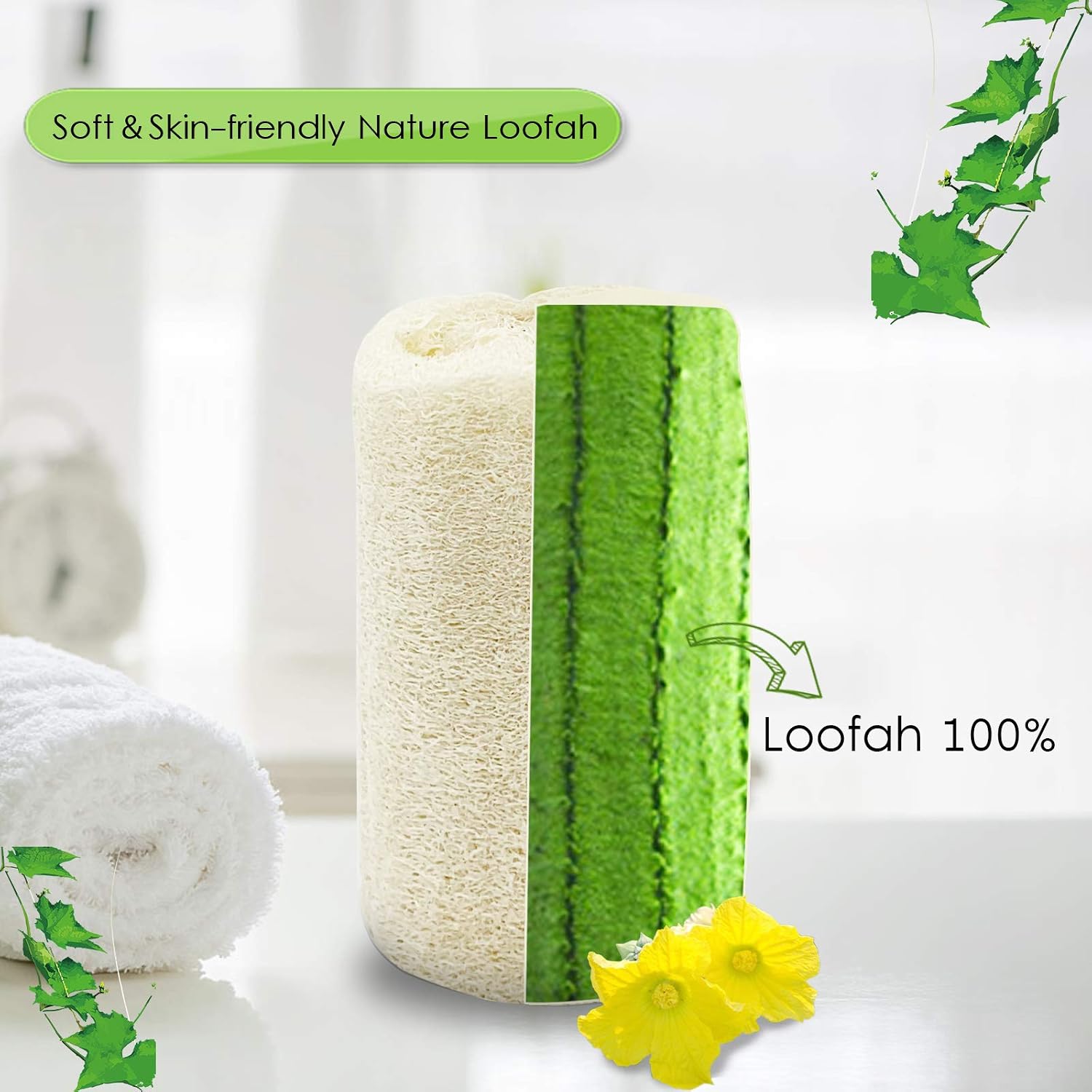 Natural Loofah Back Scrubber - Image 5