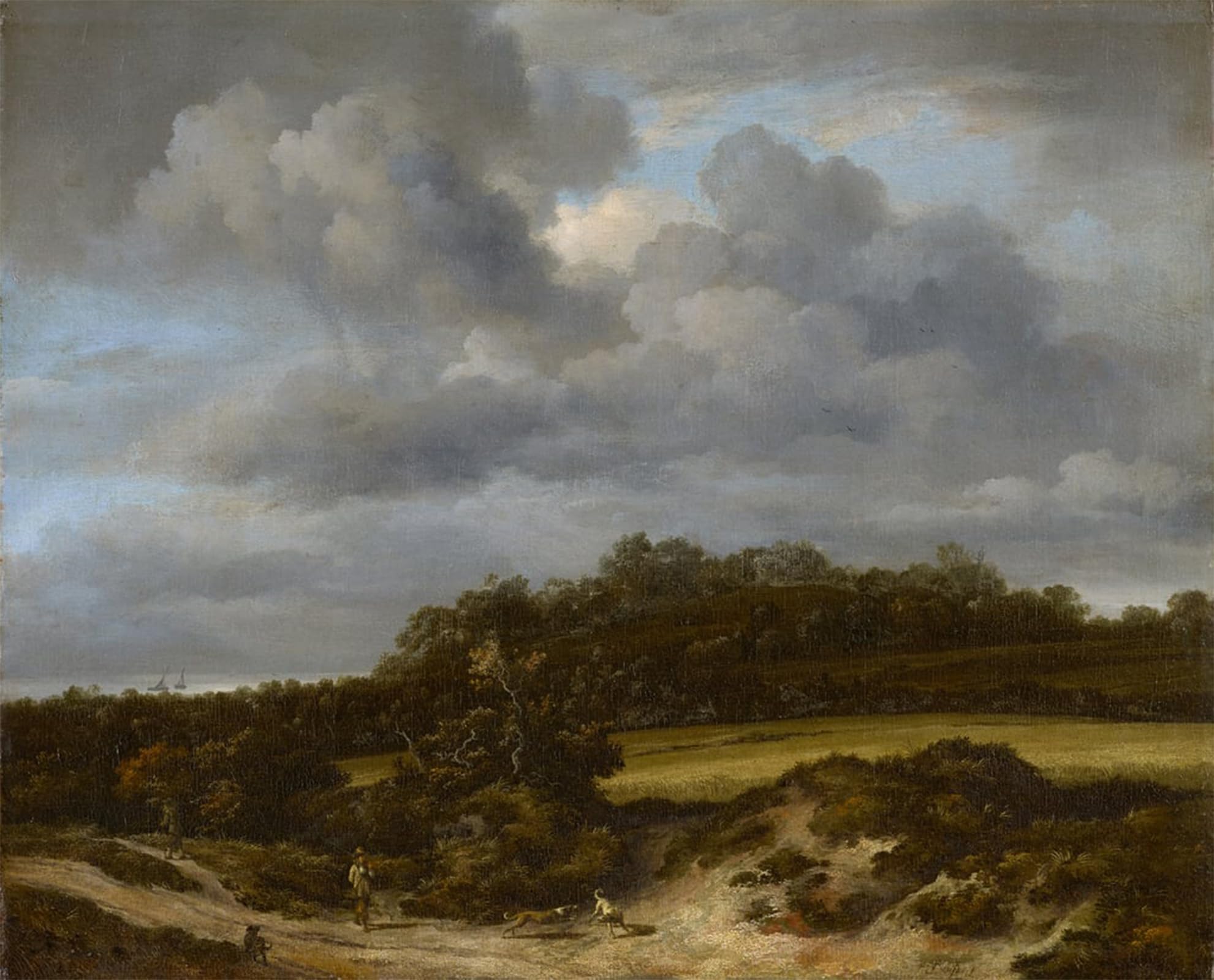 Artxlxxbn No Frame Famous Print Painting Colorful Art Print Cornfield By Jacob Van Ruisdael Canvas Art Decorations For Home Decor 60X90cm