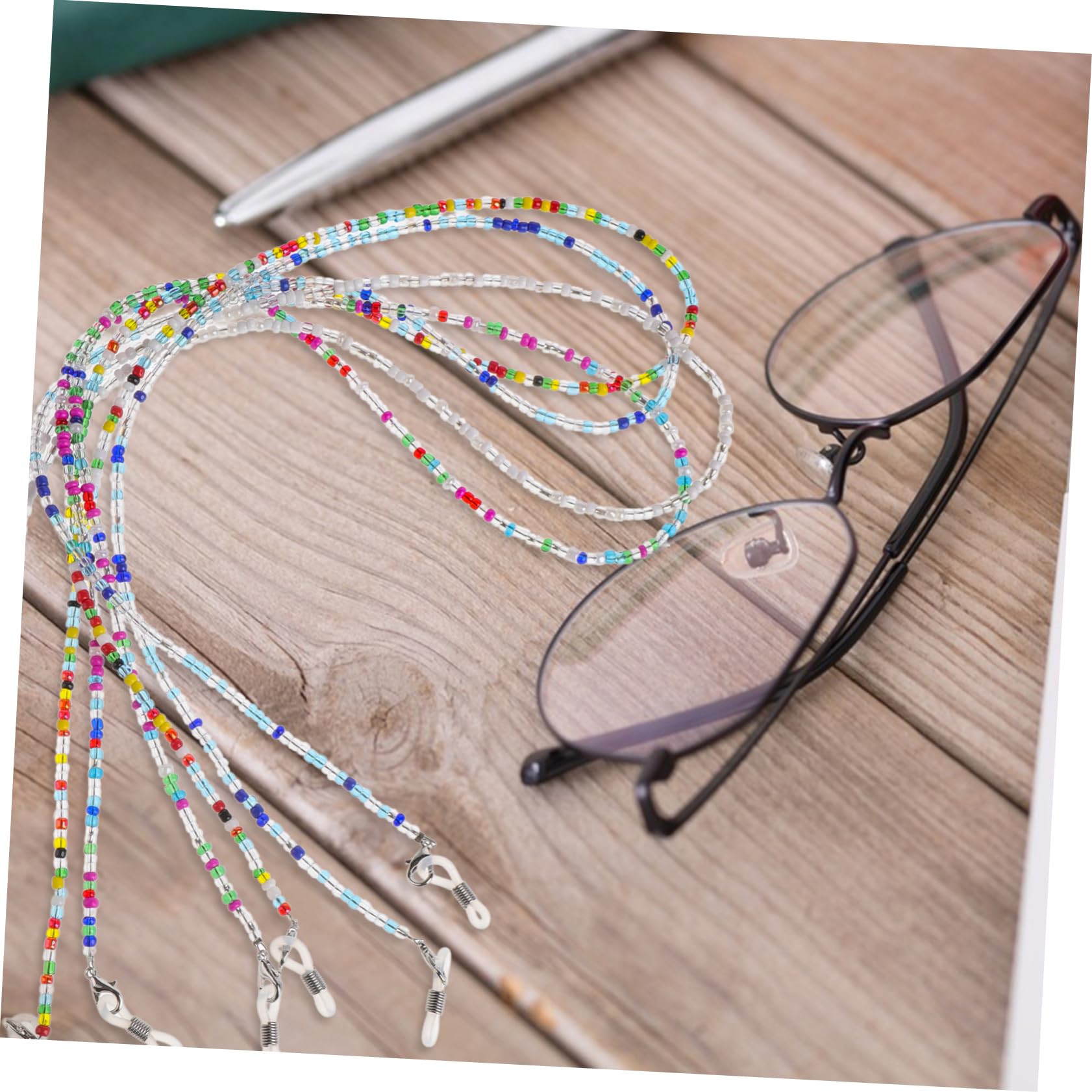 LIFKOME 8 Stück Bunte Brillenkette Brillenhalter Brillenband Für Damen Brillenband Brillenkette Brillenkette Für Damen Brillenbänder Glashalter Sportbrillenseil