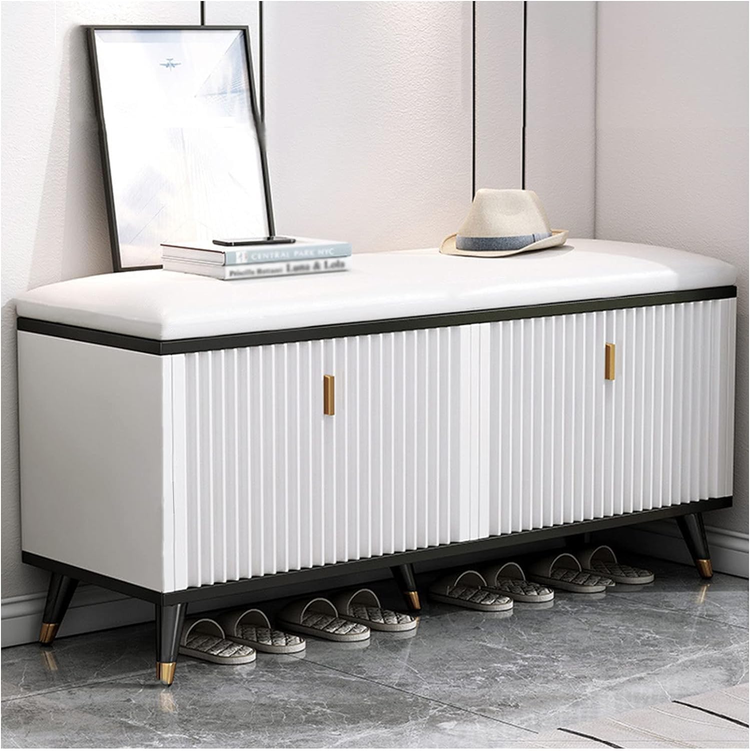 Meuble à chaussures mince 24cm pour entrée étroite : finissez-en avec le désordre